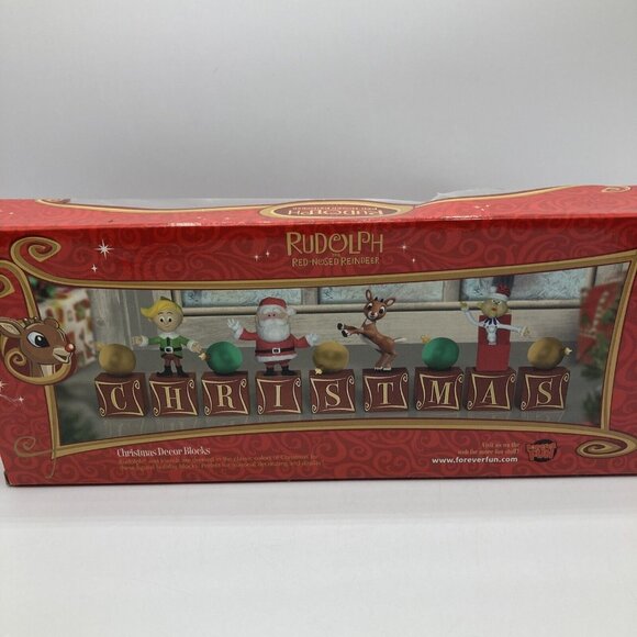 Rudolph the Red-Nosed Reindeer Christmas Blocks Santa Hermey 2010 - Picture 5 of 8